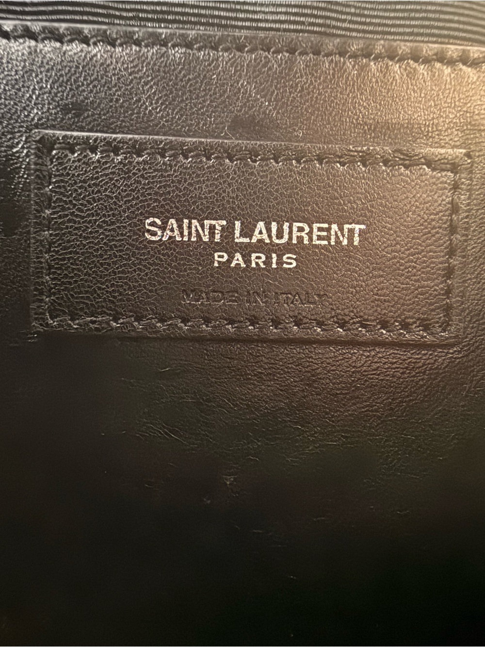 Saint Laurent Black Leather YSL Chain Crossbody Bag - Picture 2 of 9